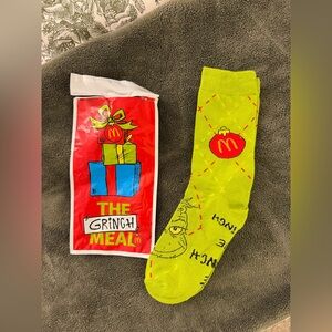 McDonald's Festive Green Grinch Socks